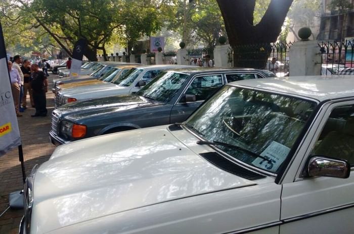 Record entries for Mercedes Classic Car Rally